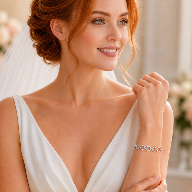 Berry's 18ct White Gold Diamond Set Circles Bracelet - Berry's Jewellers