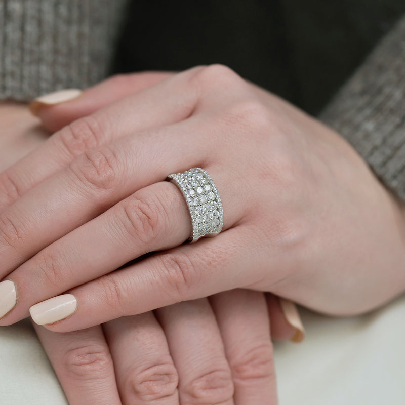 Berry's Platinum Concave Diamond Dress Ring - Berry's Jewellers