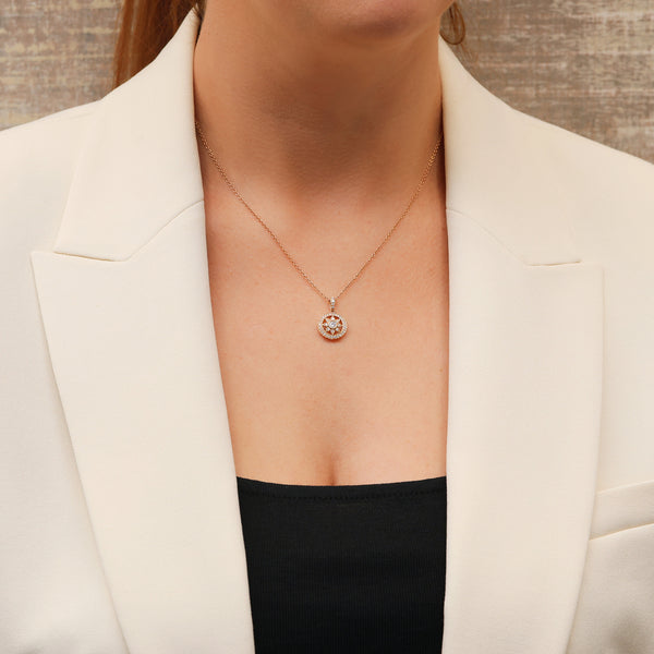 Berry's 18ct Rose Gold Star Motif Diamond Necklace - Berry's Jewellers