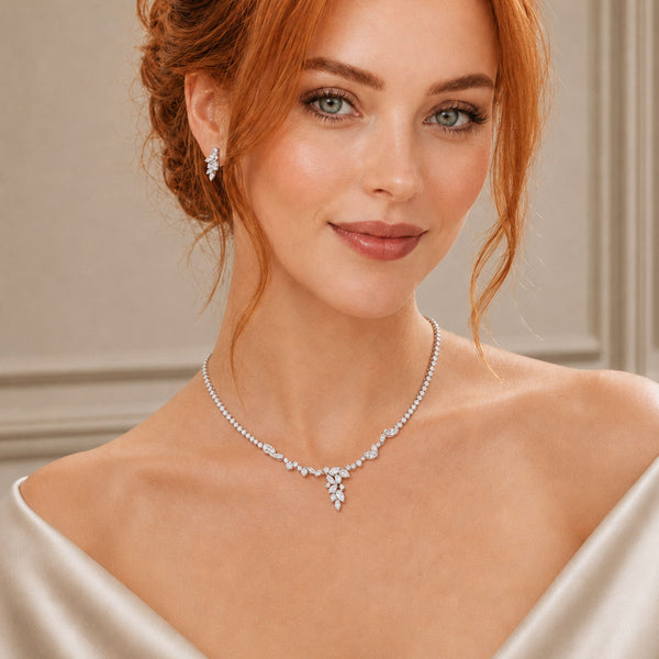 Berry's 18ct White gold Diamond Cascade Necklace - Berry's Jewellers
