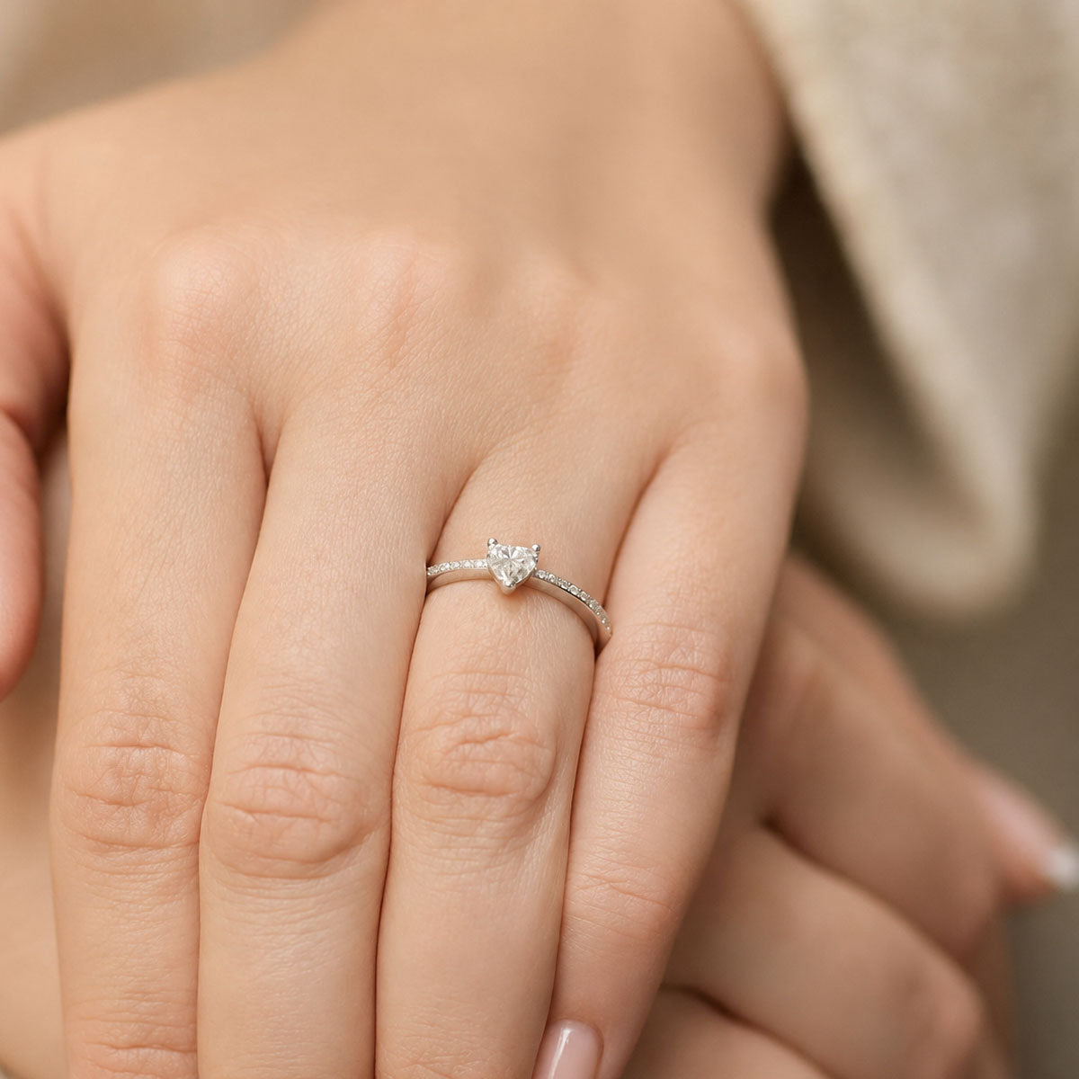 Platinum Heart Cut Diamond 0