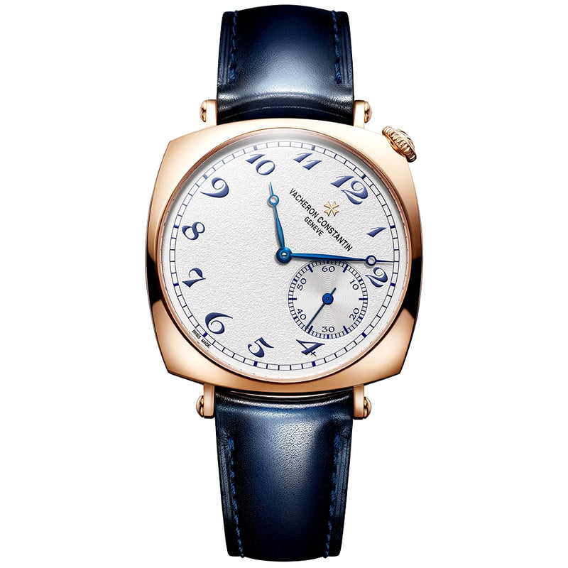 Vacheron Constantin Historiques American 1921 36.5mm 18ct Pink Gold Silver/Blue Dial Watch - Berry's Jewellers