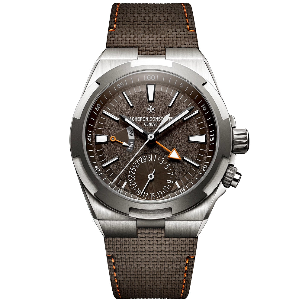 Vacheron Constantin Overseas Dual Time 'Cardinal Points - South' 41mm Titanium Brown Dial Watch - Berry's Jewellers