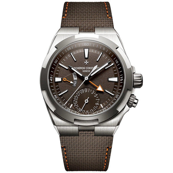 Vacheron Constantin Overseas Dual Time 'Cardinal Points - South' 41mm Titanium Brown Dial Watch - Berry's Jewellers