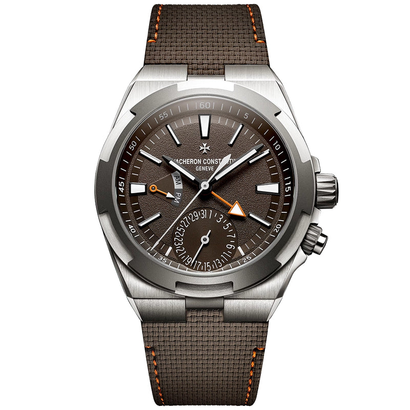 Vacheron Constantin Overseas Dual Time 'Cardinal Points - South' 41mm Titanium Brown Dial Watch - Berry's Jewellers