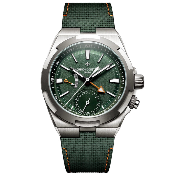 Vacheron Constantin Overseas Dual Time 'Cardinal Points - West' 41mm Titanium Green Dial Watch - Berry's Jewellers