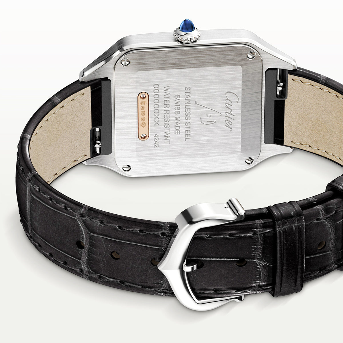 Cartier Santos-Dumont Small & 18ct Rose Gold Steel Watch - Berry's Jewellers