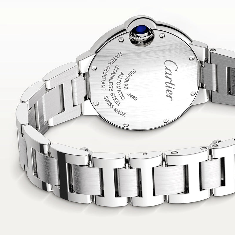 Cartier Ballon Bleu de Cartier 33mm Silver Diamond Dial Ladies Watch - Berry's Jewellers