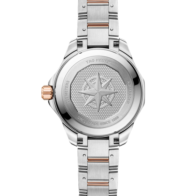 TAG Heuer Aquaracer Professional 200 Solargraph 34mm Two-Tone Watch - Berry's Jewellers