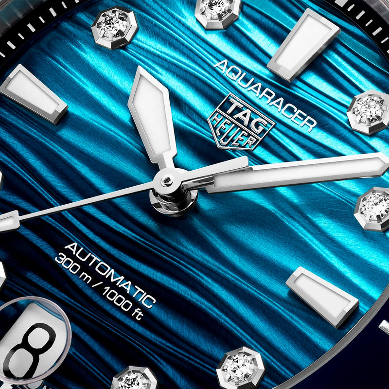 TAG Heuer Aquaracer 36mm Blue Gradient Diamond Dial Limited Edition Watch - Berry's Jewellers
