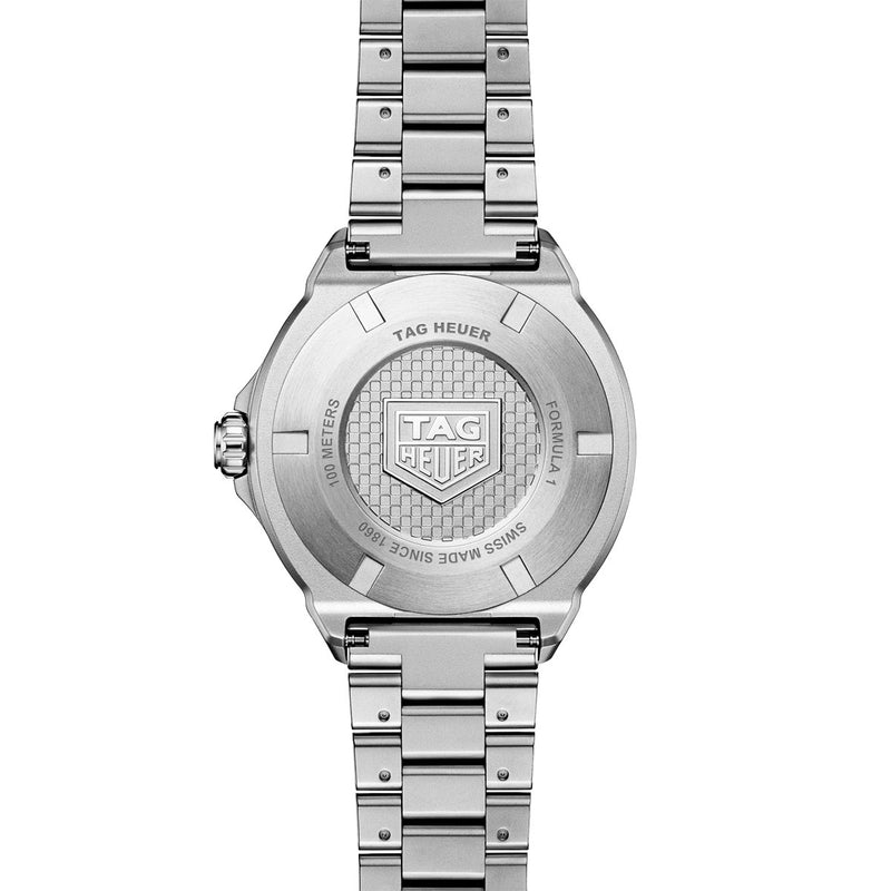 TAG Heuer Formula 1 Solargraph 38mm White Dial Mens Bracelet Watch - Berry's Jewellers