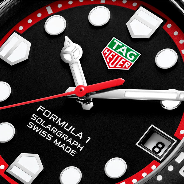 TAG Heuer Formula 1 Solargraph 38mm All-Black DLC Limited Edition Watch - Berry's Jewellers