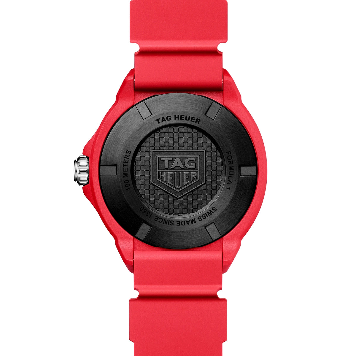 TAG Heuer Formula 1 Solargraph 38mm White Dial Red Polylight Watch - Berry's Jewellers