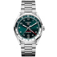 TAG Heuer Carrera Date Twin-Time 41mm Teal Green Dial Bracelet Watch - Berry's Jewellers