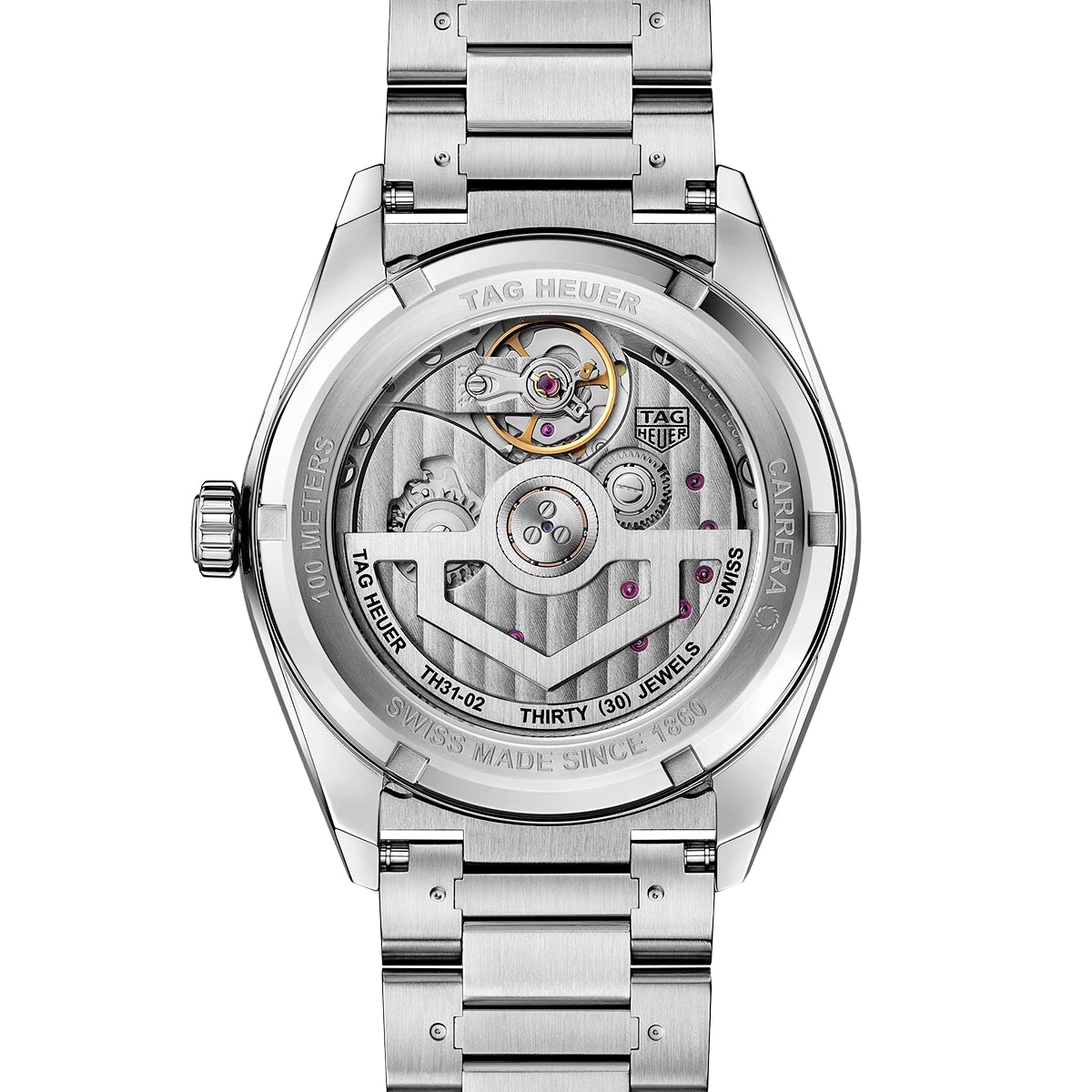 TAG Heuer Carrera Day-Date 41mm Green Dial Mens Automatic Bracelet Watch - Berry's Jewellers