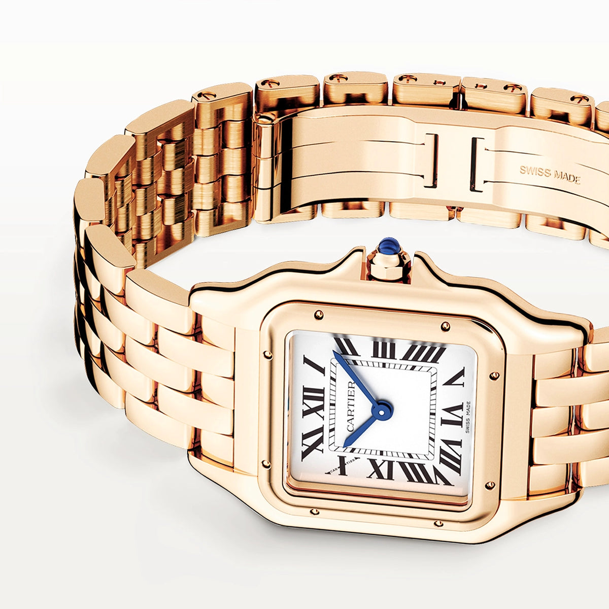 Cartier Panthère de Cartier Medium 18ct Rose Gold Ladies Bracelet Watch - Berry's Jewellers