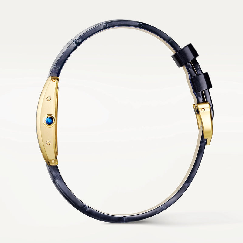 Cartier Tank Américaine Mini 18ct Yellow Gold Silver Dial Ladies Strap Watch - Berry's Jewellers