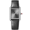 Cartier Tank Louis Cartier Large Platinum Sunray Grey Dial Strap Watch - Berry's Jewellers