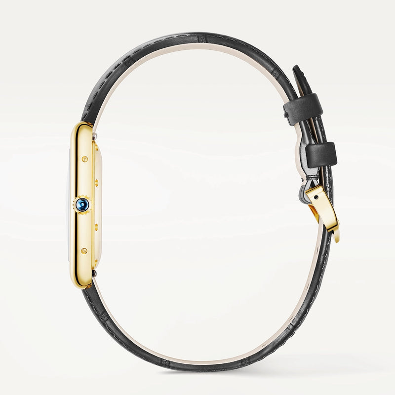 Cartier Tank Louis Cartier 18ct Yellow Gold Silver Dial Automatic Watch - Berry's Jewellers