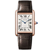 Cartier Tank Louis Cartier 18ct Rose Gold Silver Dial Automatic Watch - Berry's Jewellers