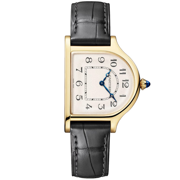 Cartier Privé Tank Cloche 18ct Yellow Gold Leather Strap Watch - Berry's Jewellers