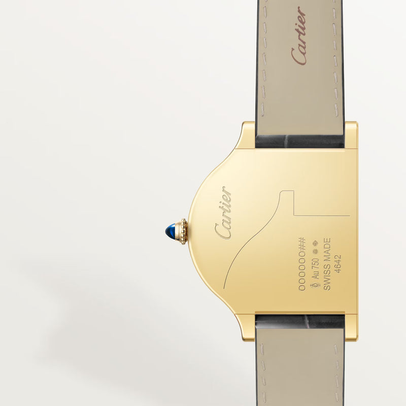 Cartier Privé Tank Cloche 18ct Yellow Gold Leather Strap Watch - Berry's Jewellers