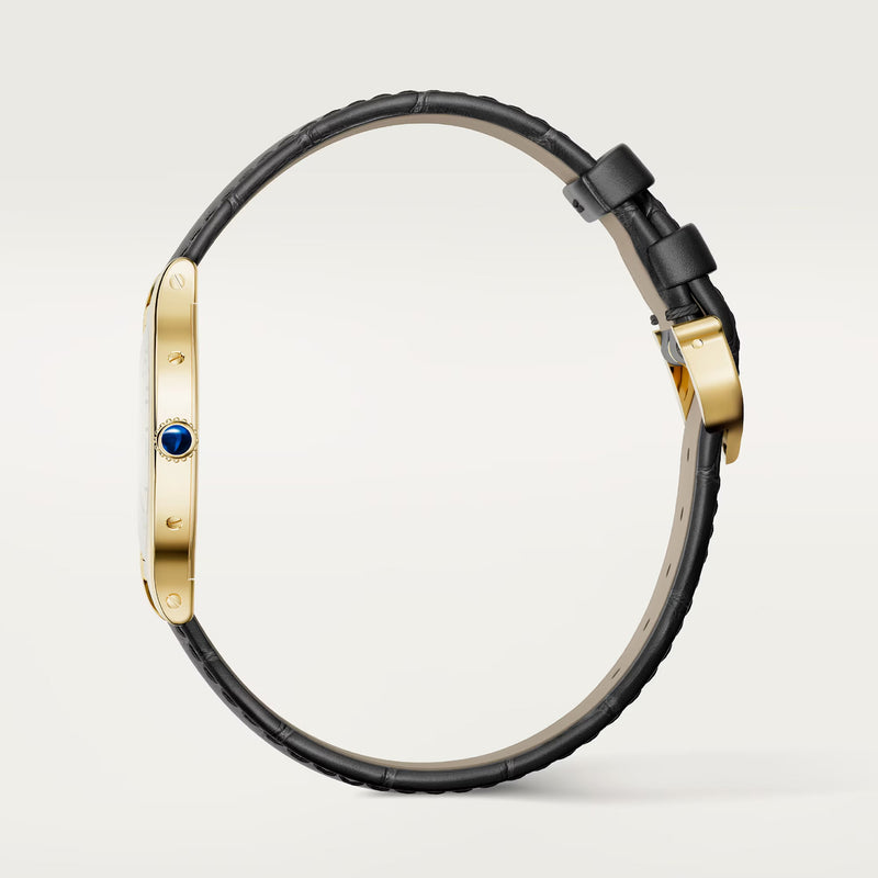 Cartier Privé Tank Cloche 18ct Yellow Gold Leather Strap Watch - Berry's Jewellers