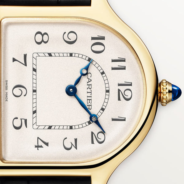 Cartier Privé Tank Cloche 18ct Yellow Gold Leather Strap Watch - Berry's Jewellers