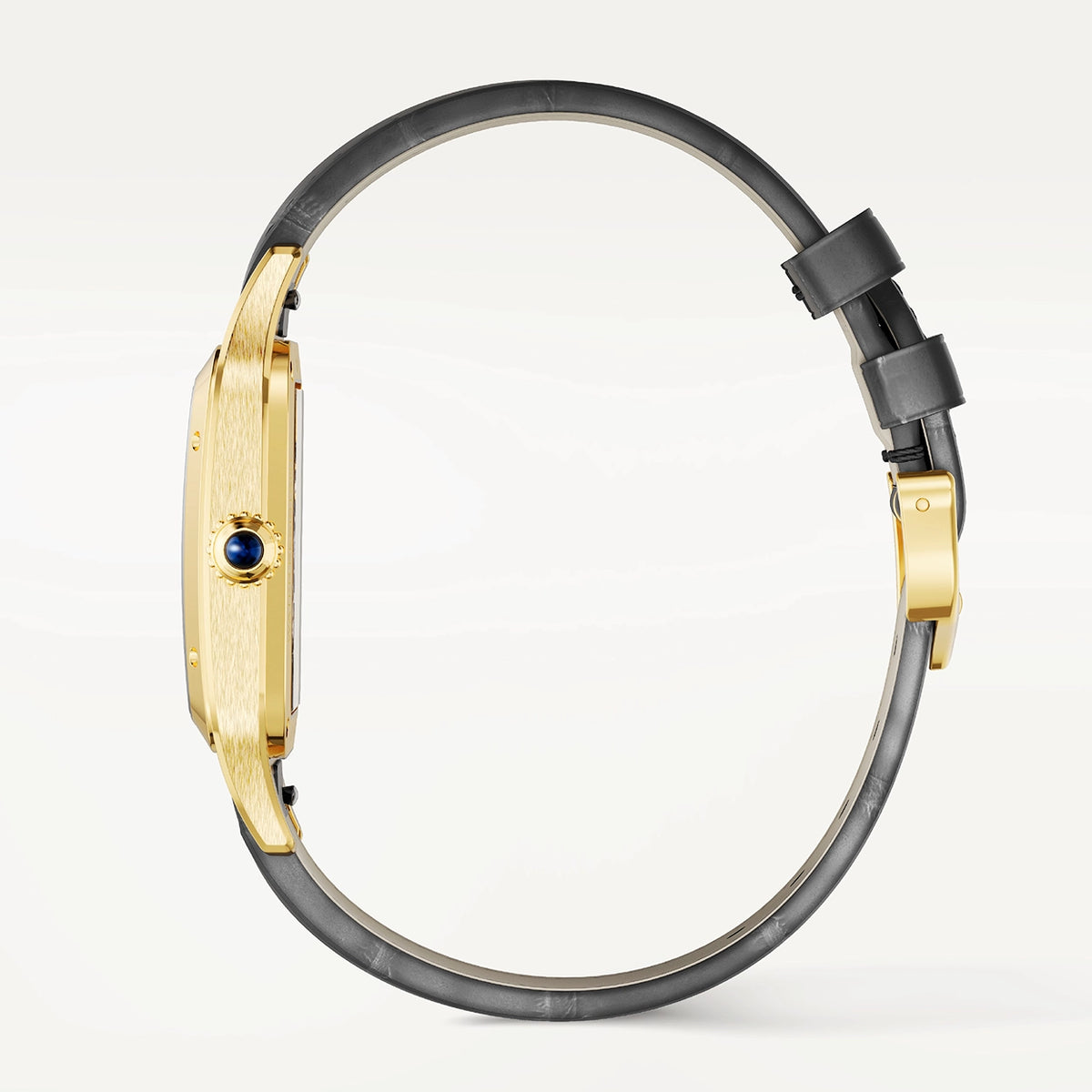 Cartier Santos-Dumont Large 18ct Yellow Gold Skeleton Dial Automatic Watch - Berry's Jewellers