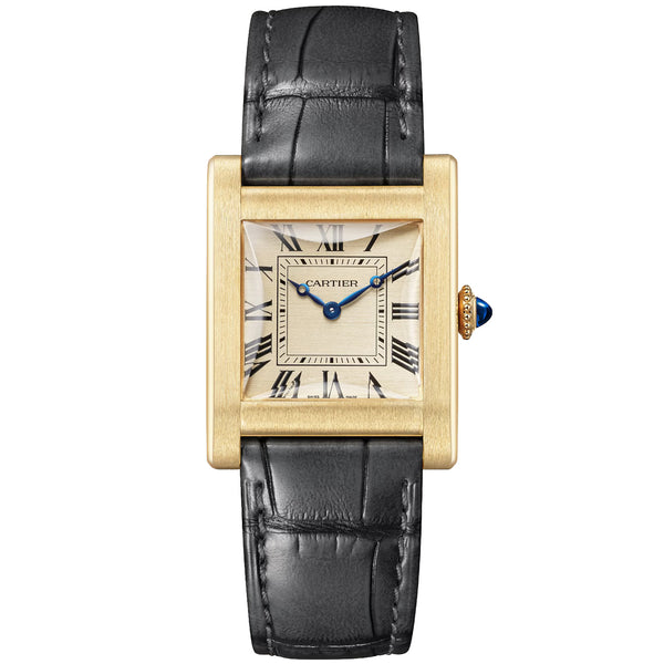Cartier Privé Tank Normale 18ct Yellow Gold Leather Strap Watch - Berry's Jewellers
