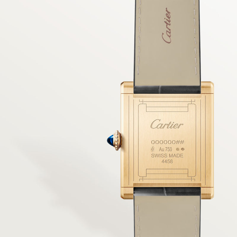 Cartier Privé Tank Normale 18ct Yellow Gold Leather Strap Watch - Berry's Jewellers