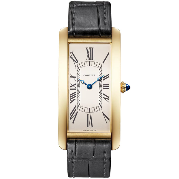 Cartier Privé Tank Cintrée 18ct Yellow Gold Leather Strap Watch - Berry's Jewellers