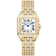 Cartier Panthère de Cartier Medium 18ct Yellow Gold Full Diamond Set Watch - Berry's Jewellers