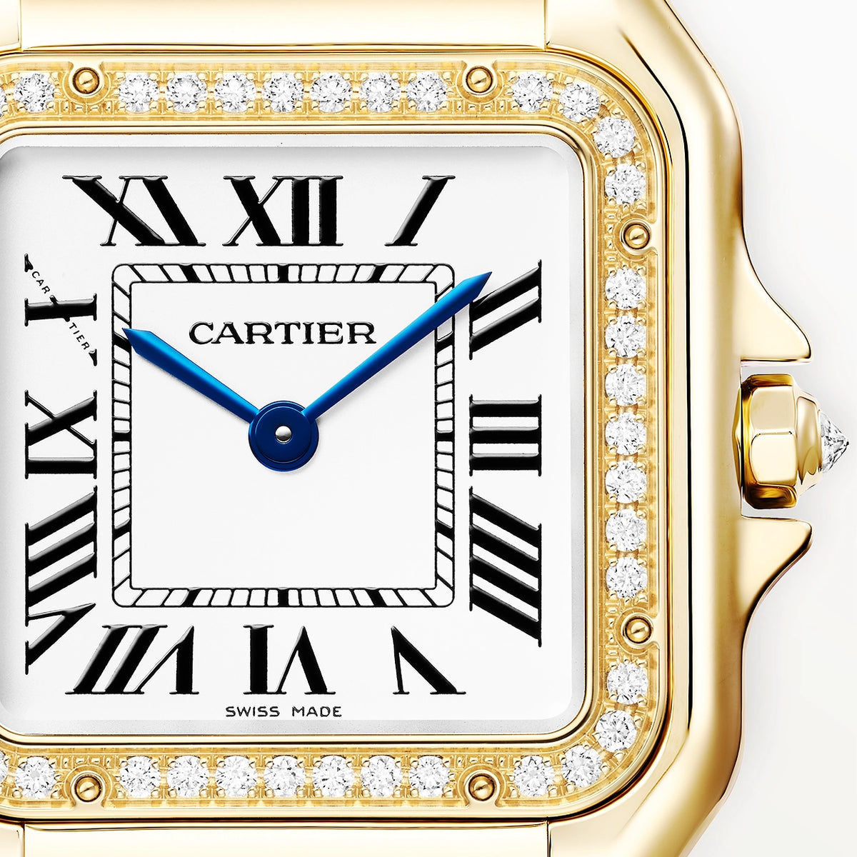 Cartier Panthère de Cartier Medium 18ct Yellow Gold Full Diamond Set Watch - Berry's Jewellers