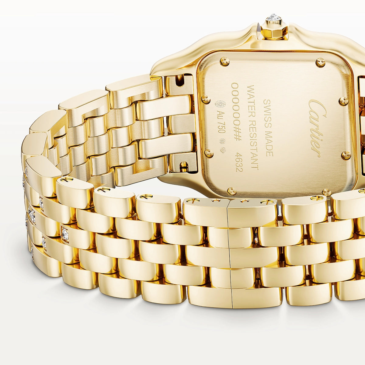 Cartier Panthère de Cartier Medium 18ct Yellow Gold Full Diamond Set Watch - Berry's Jewellers