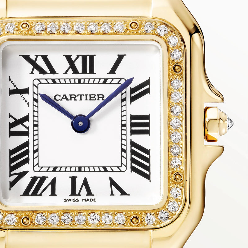 Cartier Panthère de Cartier Medium 18ct Yellow Gold Diamond Set Watch - Berry's Jewellers