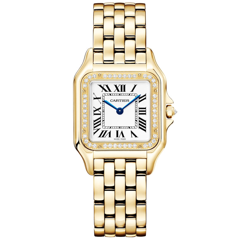 Cartier Panthère de Cartier Medium 18ct Yellow Gold Diamond Set Watch - Berry's Jewellers