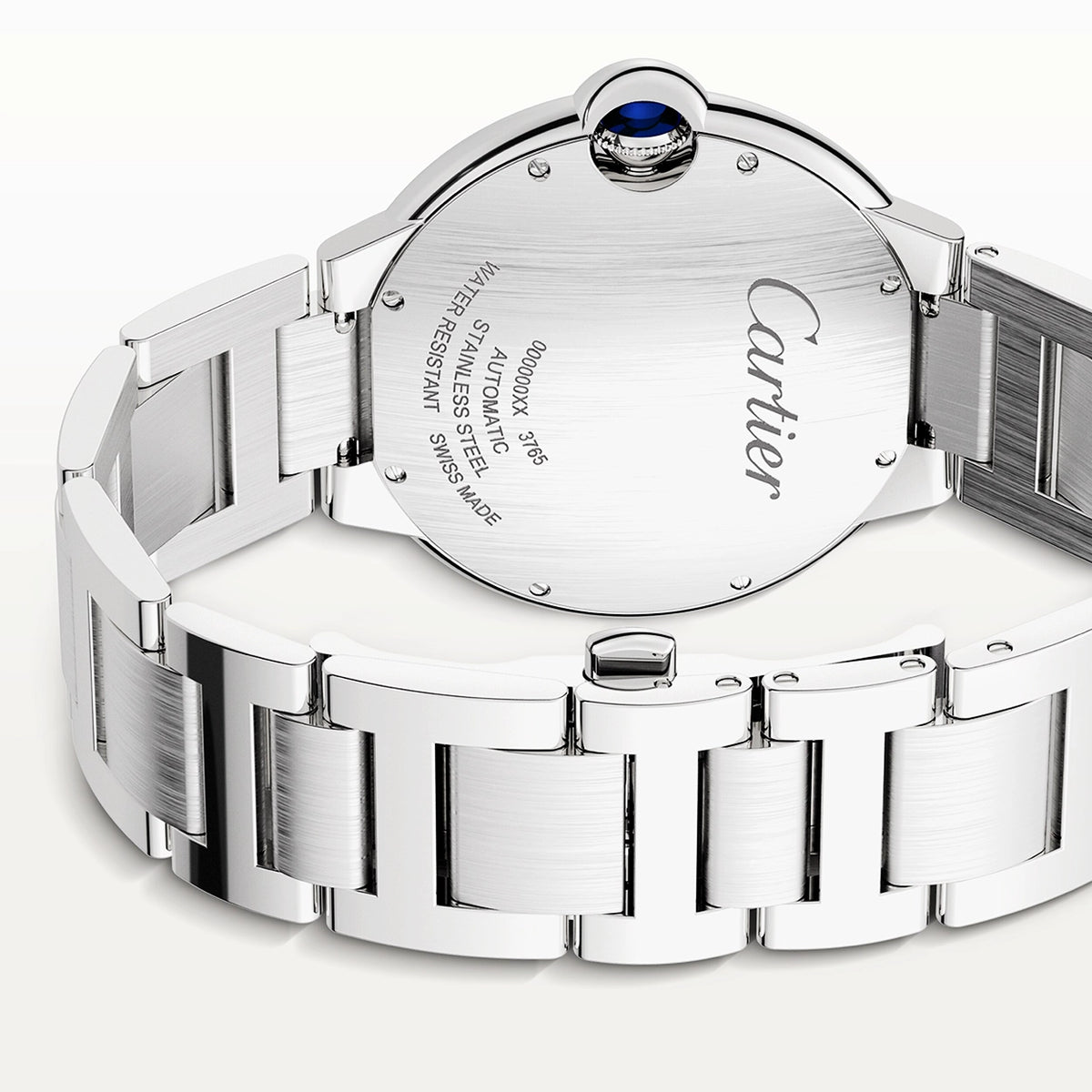 Ballon Bleu 42mm Silver Dial Automatic Mens Bracelet Watch