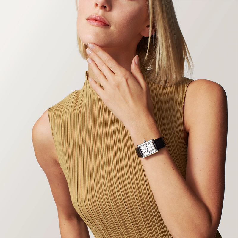 Cartier Tank Must SolarBeat™ Large Leather Strap Watch - Berry's Jewellers