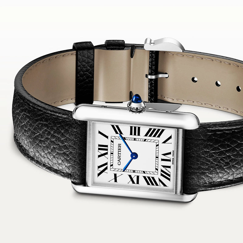 Cartier Tank Must SolarBeat™ Large Leather Strap Watch - Berry's Jewellers