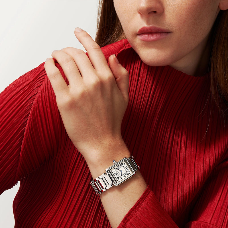 Cartier Tank Must SolarBeat™ Large Steel Bracelet Watch - Berry's Jewellers