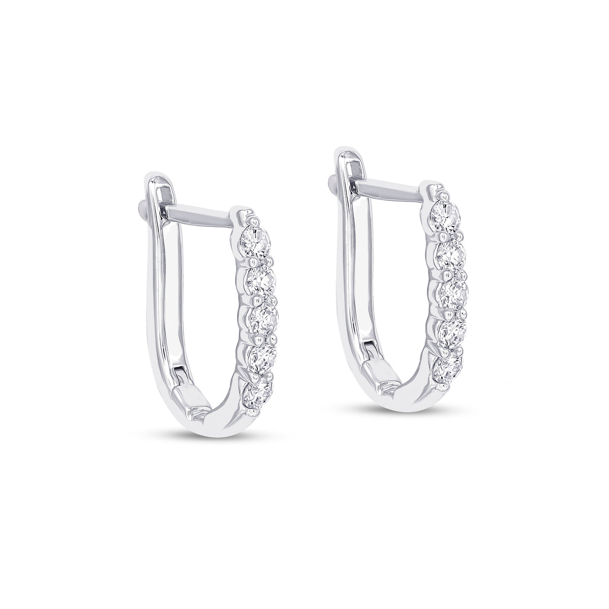 18ct White Gold AAA Akoya Pearl and Diamond Hoop Earrings
