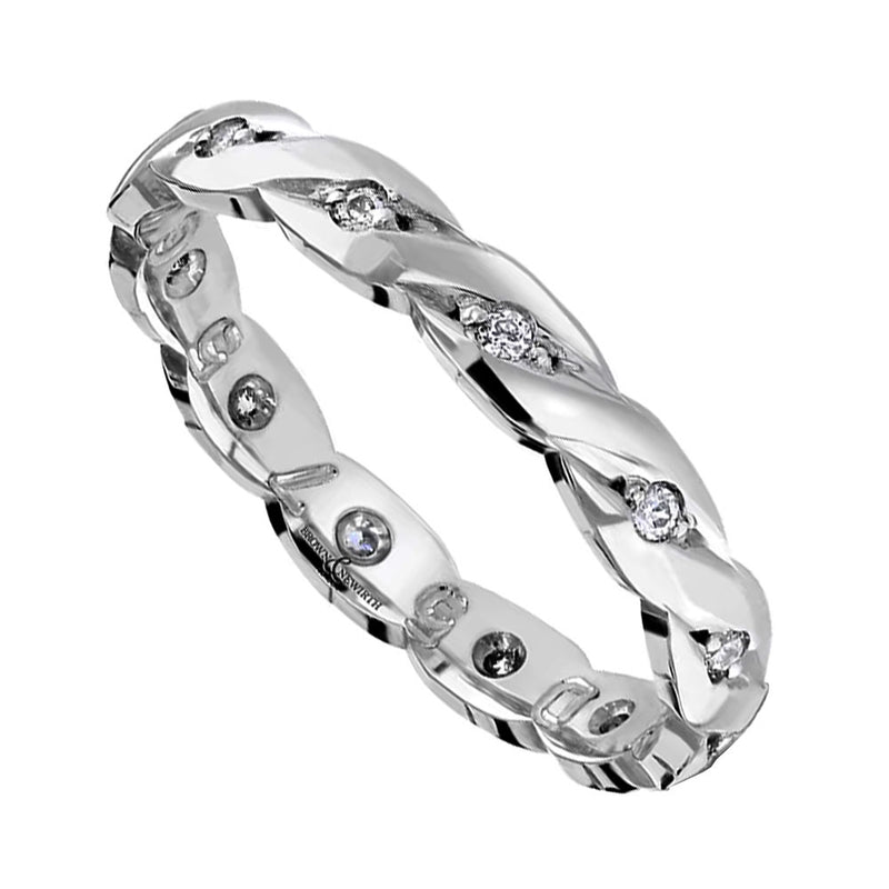 Brown & Newirth Platinum Twist Design Diamond Ring