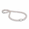 AAA Akoya Pearl, South Sea Pearl and Diamond Necklace with 18ct White Gold Ball Clasp