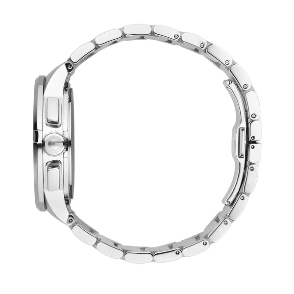 Gucci G-Chrono Quartz 44mm Stainless Steel Black Dial Bracelet Watch - Berry's Jewellers
