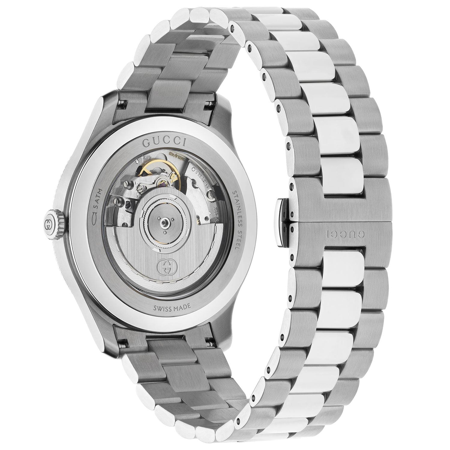 G-Timeless Automatic 40mm Stainless Steel Green Dial Bracelet Watch