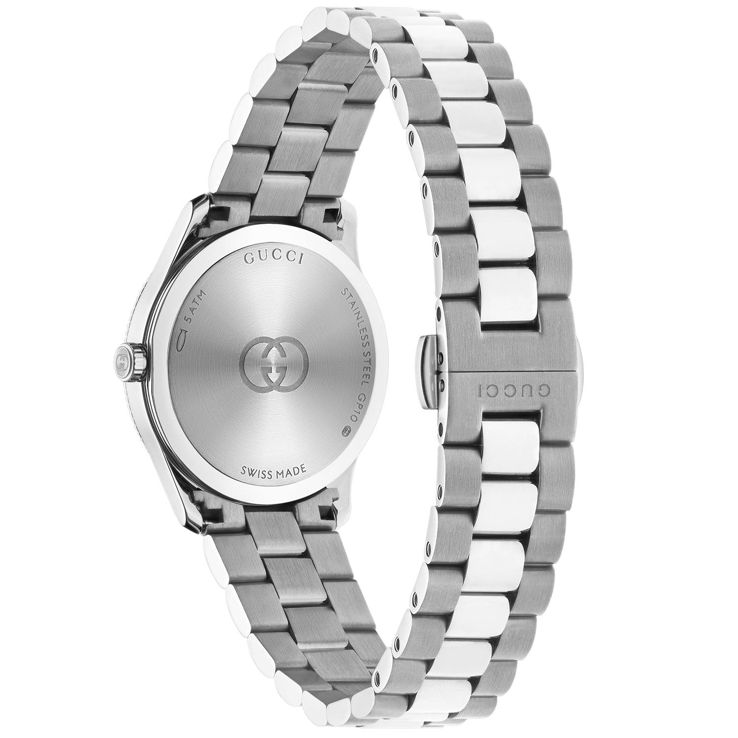 G-Timeless Quartz 29mm Stainless Steel Burgundy Dial Bracelet Watch