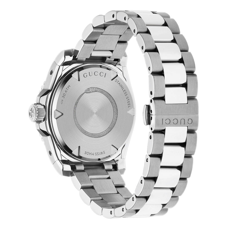 Gucci Gucci Dive 40mm Automatic Stainless Steel Watch With A Black Dial & Ceramic Bezel - Berry's Jewellers