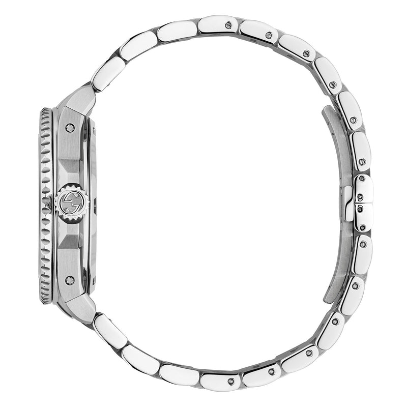 Gucci Gucci Dive 40mm Automatic Stainless Steel Watch With A Black Dial & Ceramic Bezel - Berry's Jewellers