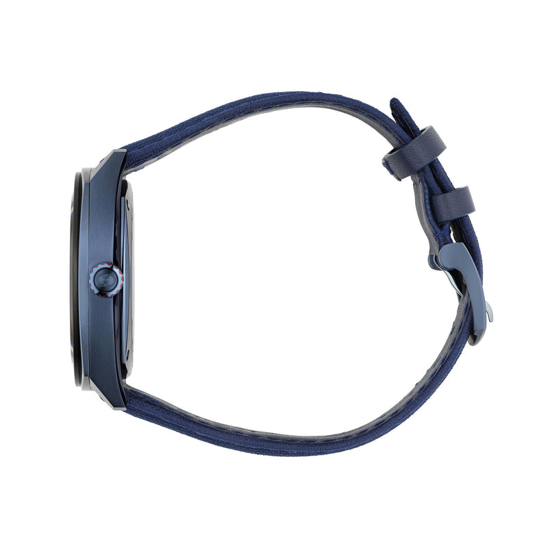 Gucci Gucci Interlocking 41mm Blue Dial Men's PVD Rubber Strap Watch - Berry's Jewellers